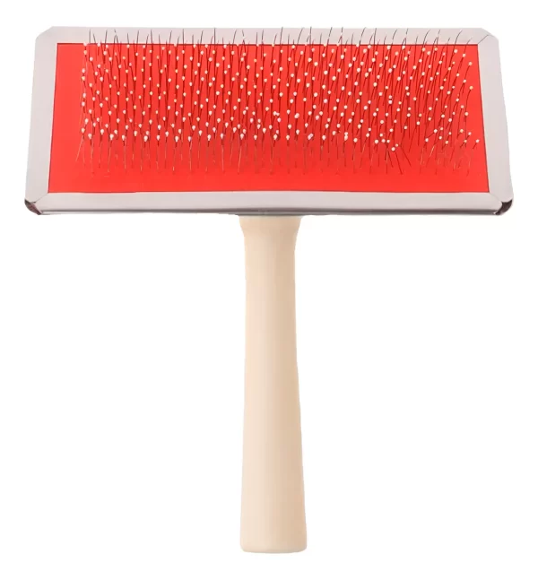 cardina mediana con mango de madera para perros y gatos cardina mediana con mango de madera para perros y gatos