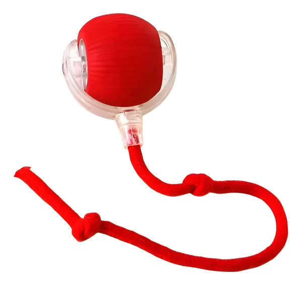 pelota interactiva con cuerda para mascotas